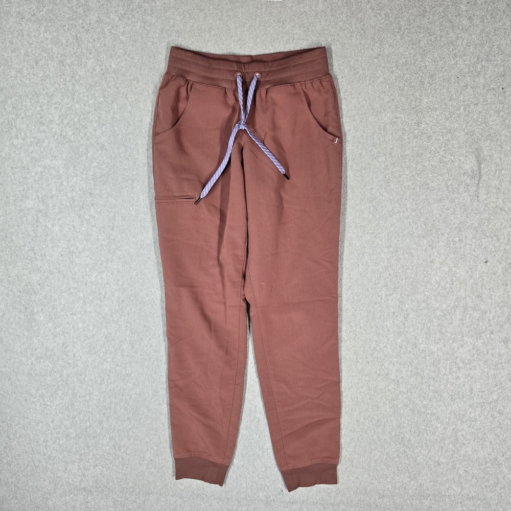 Jaanuu Women Scrub Pants 2XS Pink 5 Pocket Classic Scrub Jogger Cargo 28" Inseam